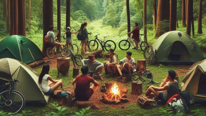 Camping à vélo solo vs groupe: Qu&rsquo;est-ce qui te convient?