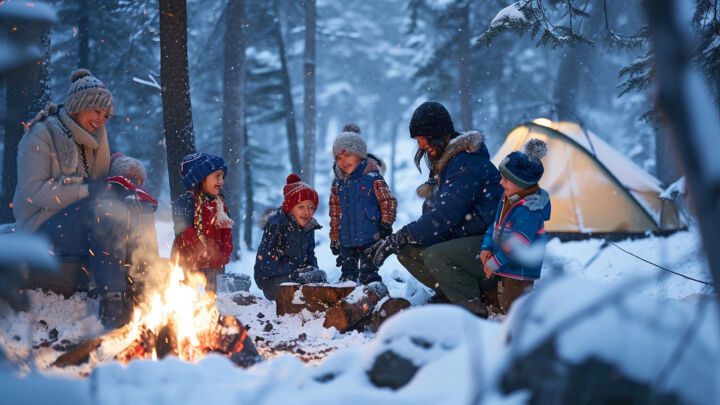 Voyages de camping hivernal en famille : les meilleures destinations