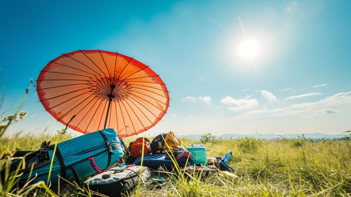 Les parasols multifonctions : bien plus qu&rsquo;une simple protection solaire pour le camping