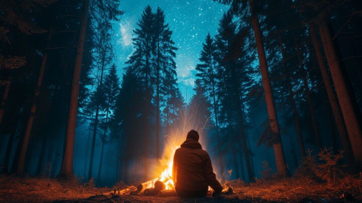 Survivre à une nuit étoilée de camping en pleine nature: les bases de la survie
