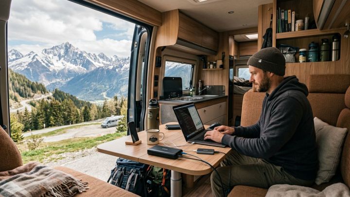 Julien Jimenez dévoile les clés pour travailler efficacement en camping-car