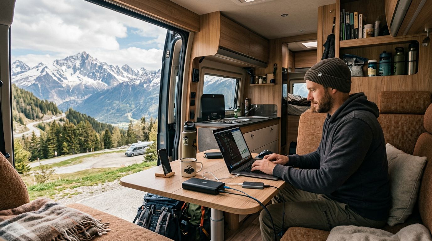 Julien Jimenez dévoile les clés pour travailler efficacement en camping-car