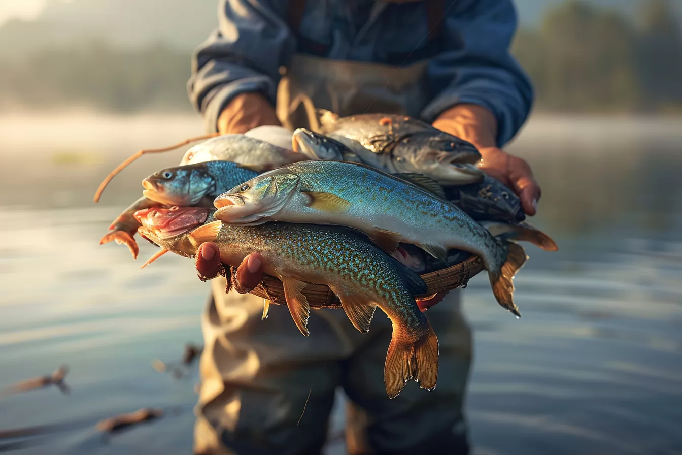 Activité de pêche en camping : les différents types de poissons à attraper